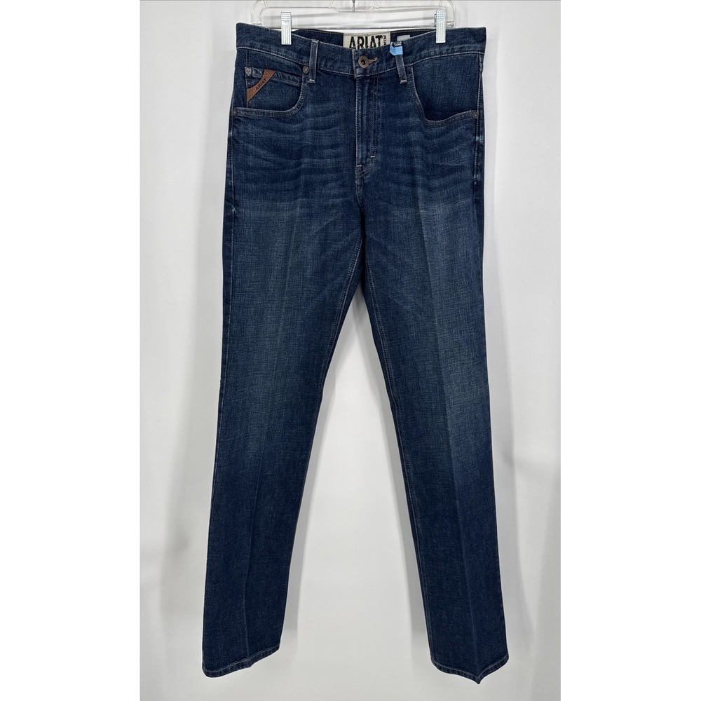 Ariat M1  Vintage Straight Leg Jeans Dark Blue Denim 33 X 36
